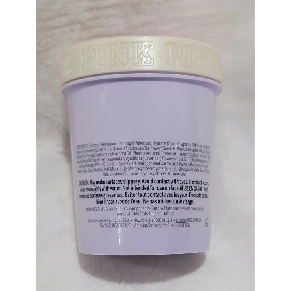 Victoria Secret PINK Honey Lavender Smoothing Body Scrub Lavender Extract +Honey